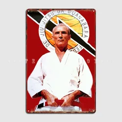 Helio Gracie Famed Brazilian Jiu-Jitsu Grandmaster Poster Metal Plaque Club Kitchen Designing Plates Tin Sign Posters