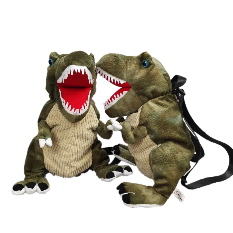 3D Dinosaur Baby Bag Schoolbag Jurassic Kids Small Cute Animal Soft Plush Backpacks Children Travel Bags Toys Gifts For Boys