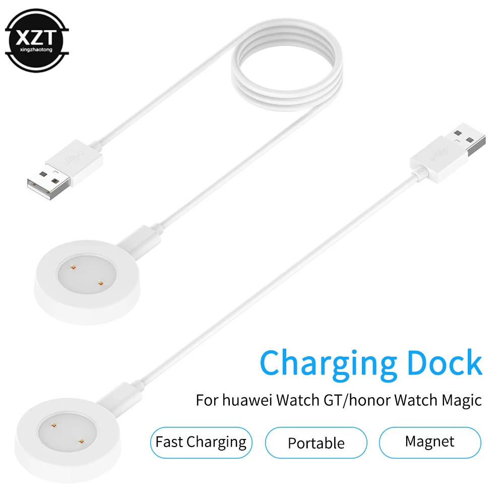 Station de charge pour montre connectée Huawei GT/GT2, support de chargeur de montre magnétique Portable sans fil avec câble USB