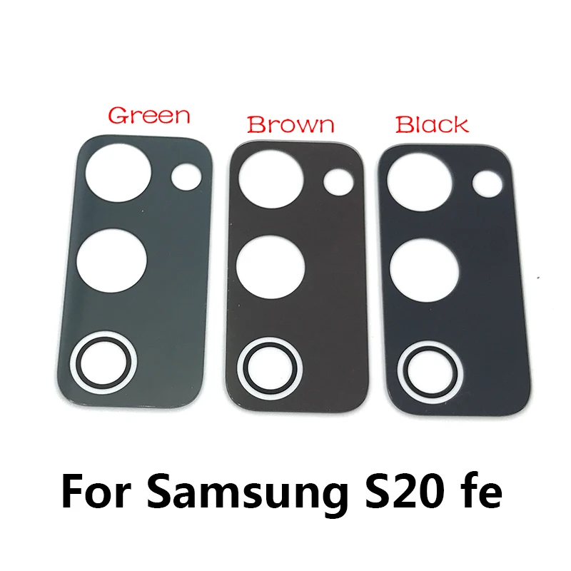 2PCS Back Rear Camera Glass Lens With Glue For Samsung S8 S9 S10 S10e 5G S20 Plus / S20 Fe / S20 Ultra / Note 9 10 Lite Plus