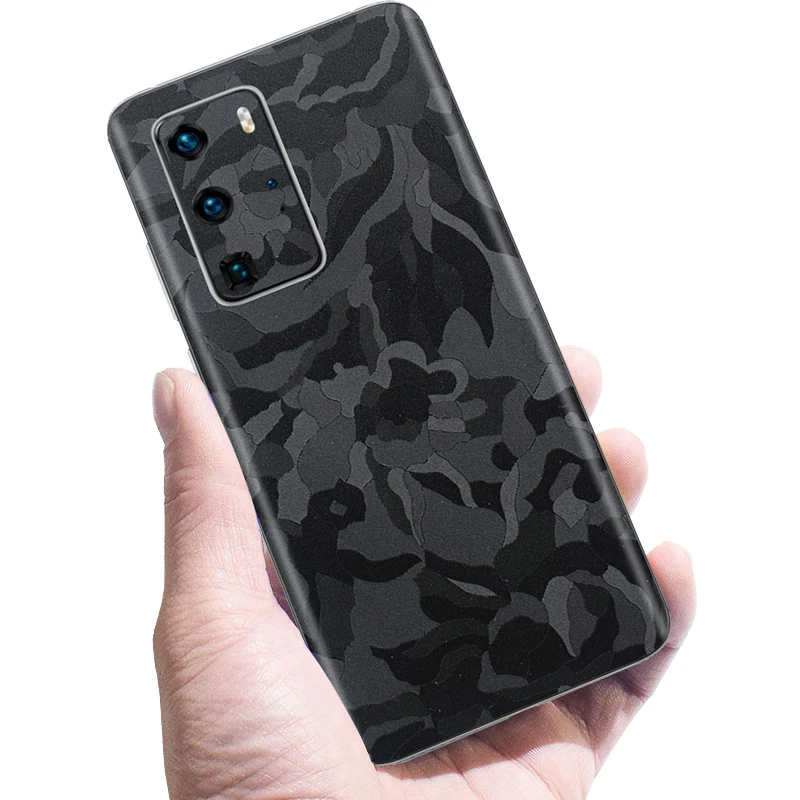 3D Camo Crocodile Snake Skin Film Wrap Skin Phone Back Sticker For HUAWEI P50 Pro P40 Mate 30 P30 Pro P20 Mate 20X Skin Film