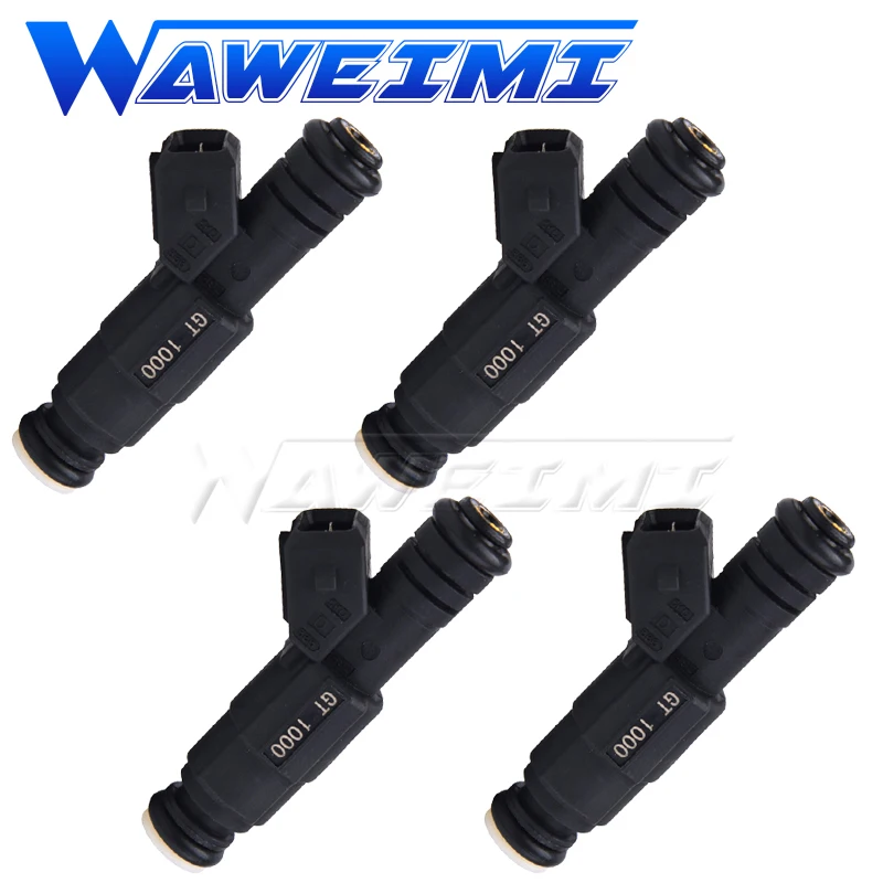 

WAWEIMI 4 Pieces Fuel Injector OE GT1000 High Flow 1000cc For Audi A4 TT Volkswagen GTR Racing Car