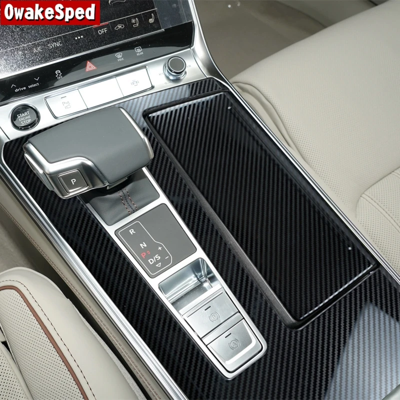 

Декоративная накладка на центральную консоль из нержавеющей стали для Audi A6 C8 2019 2020 LHD стайлинга автомобилей
