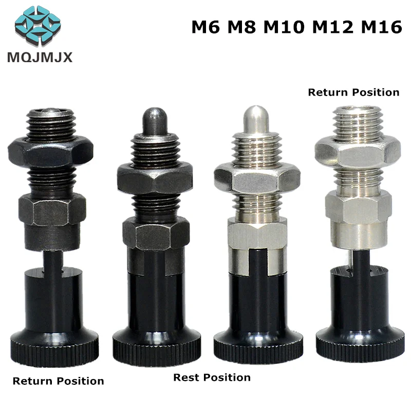 free shipping 1pc Indexing Plunger Spring Lock Pin, Spring Index Plungers Knob Plunger, Screw with Spring Pin, Fine Thread M5/M6