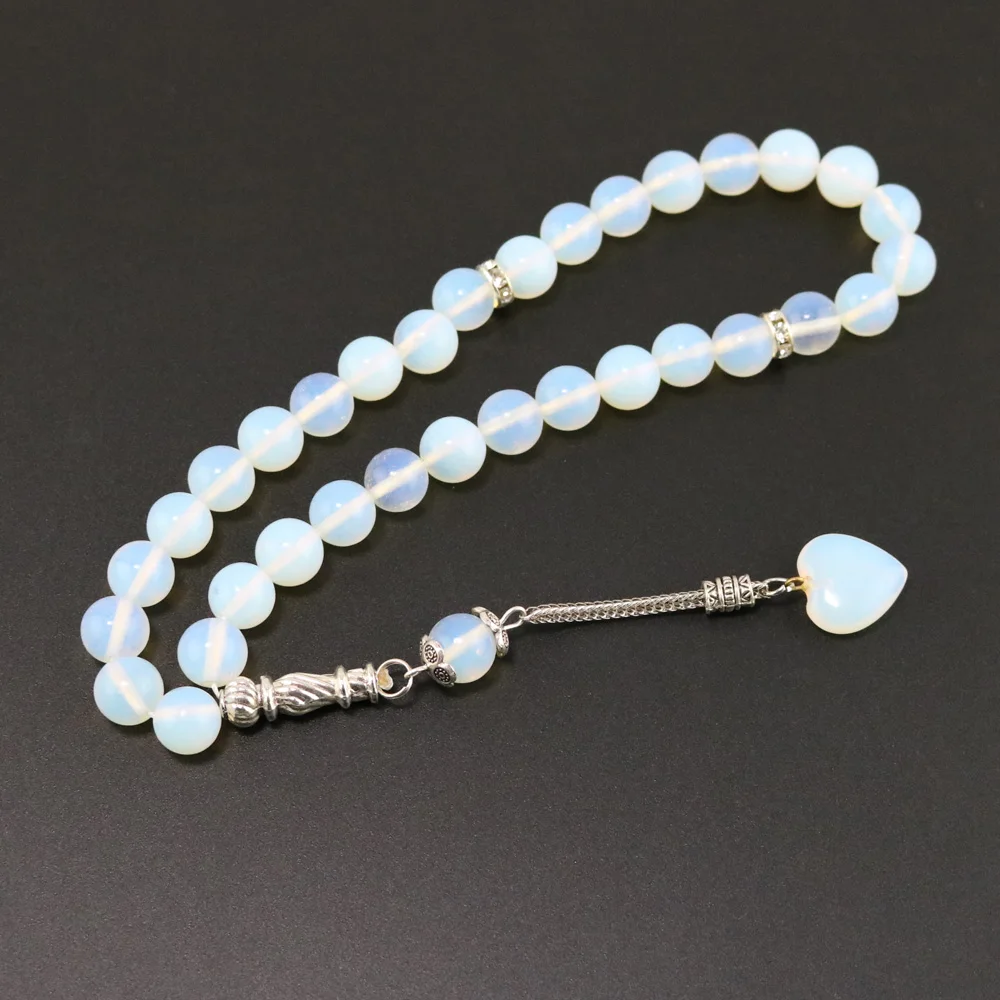 Tasbih opal stone pendant accessories ladies Tasbeeh 33 66 99 beads Muslim misbaha girls bracelet Islamic prayer beads gifts