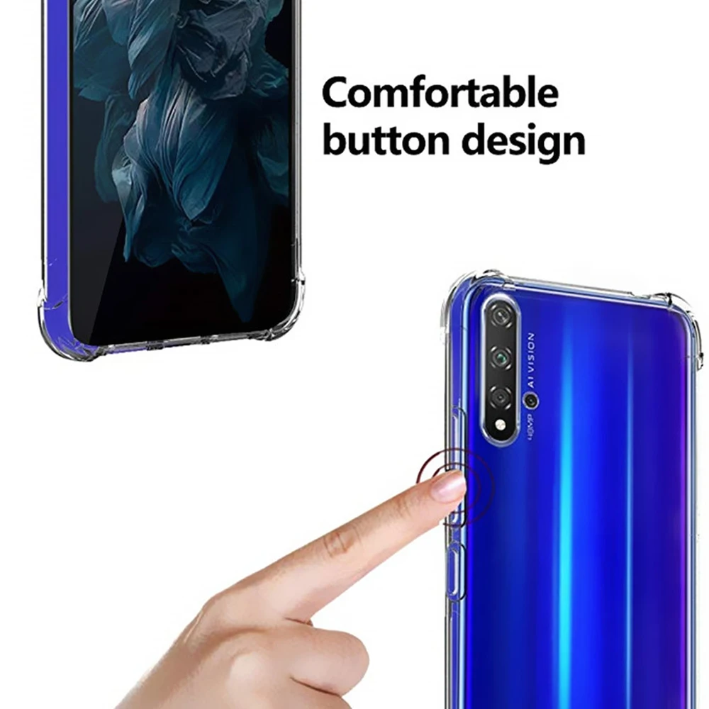 luxury silicone case on for huawei p smart Z cover cases p smart plus 2019 2018 bumper coque mobile phone accessories shockproof