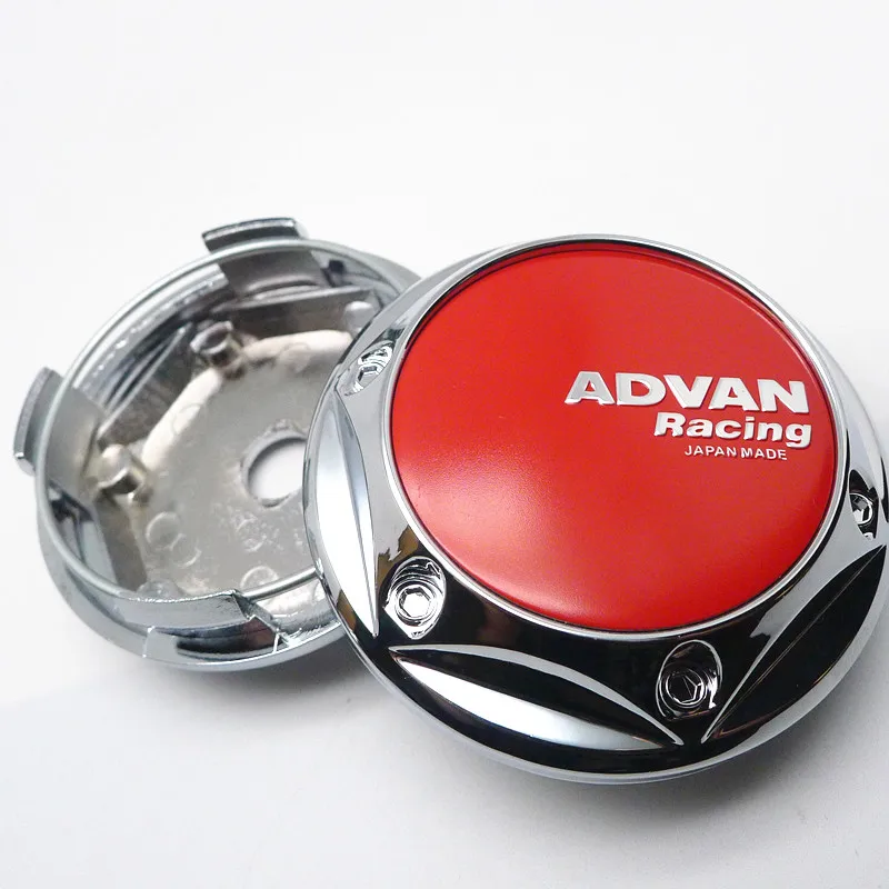 4pcs 68mm 62mm For ADVAN RACING Wheel Hubcaps Center Cap Car Rims Replace Dust-proof Cover Auto Styling Accessories