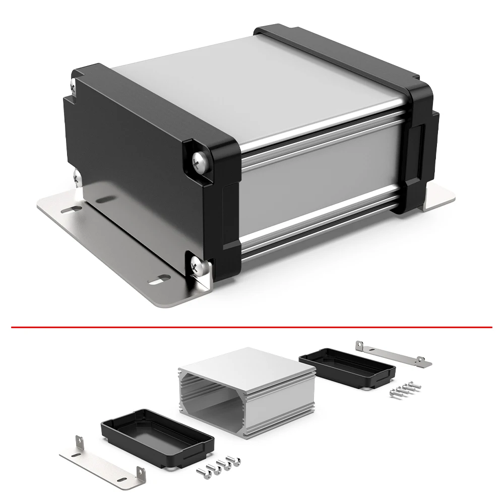 Aluminium Alloy Junction Box Diy Wall Enclosure Electronic Instrument Outdoor Waterproof Housing M03 100*50MM