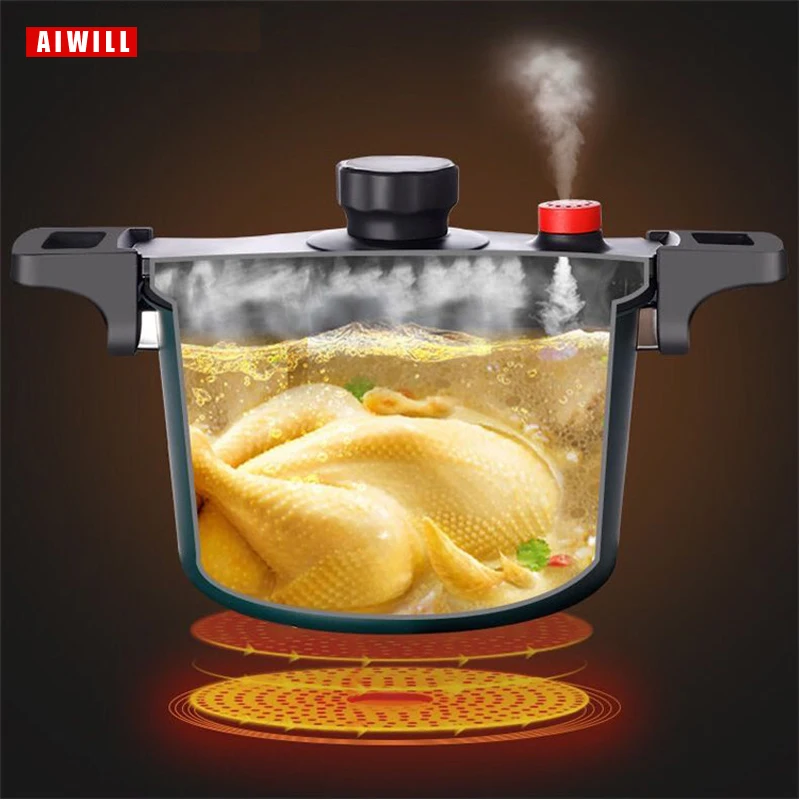 AIWILL micro pressure cooker kitchen pressure pot of large capacity boiler multi-functional household fast stew soup pot burning