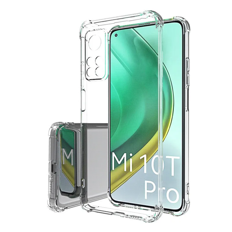 Mi 10T Mi10t Mi 10 t Pro Case 3D Airbag Transparent Silicone Soft Case For Xiaomi mi 10T mi10t mi 10 t Pro Protection Back Cover