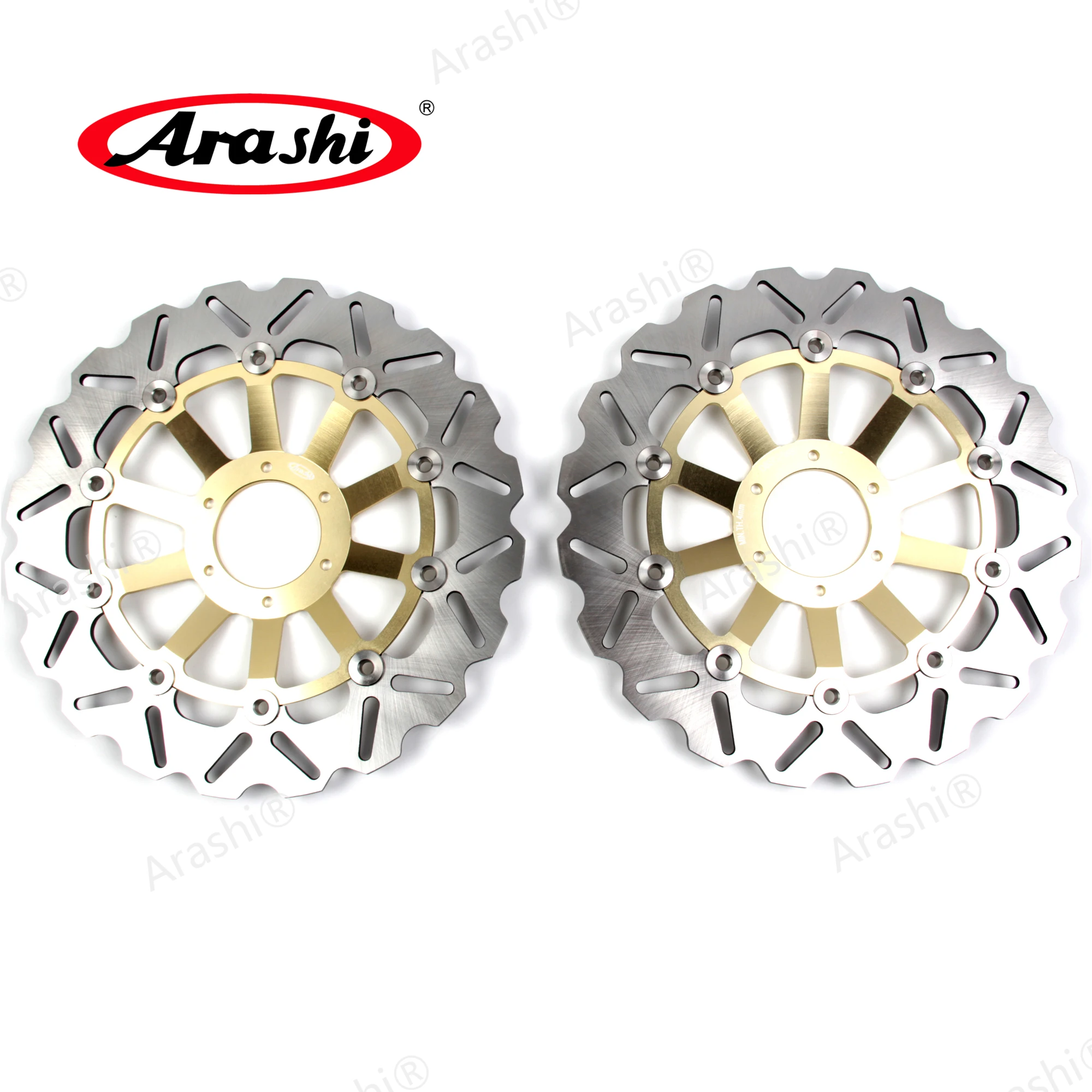 

ARASHI CNC Front Motorcycle Brake Disc Disks Rotors For HONDA CB 1 400 CB400 CB-400 1989 1990 CB 400 FOUR 1997 1998 1999 2000