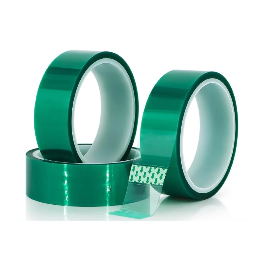 YX 33M PCB Solder Plating Insulation Protection Green PET Tape Heat-Resistant High Temperature Masking Shielding Adhesive Tape