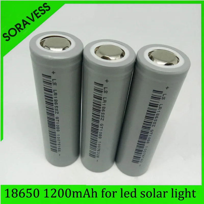 SORAVESS 1-10PCS 18650 Battery NCR18650B 3.7V 1200 mah 18650 Lithium Rechargeable Battery Flashlight batteries