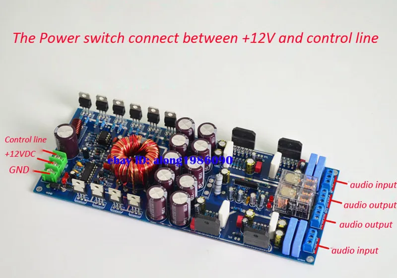 DC12V 4 Channel LM3886 Audio Amplifier Board For Car Amp 4*68W