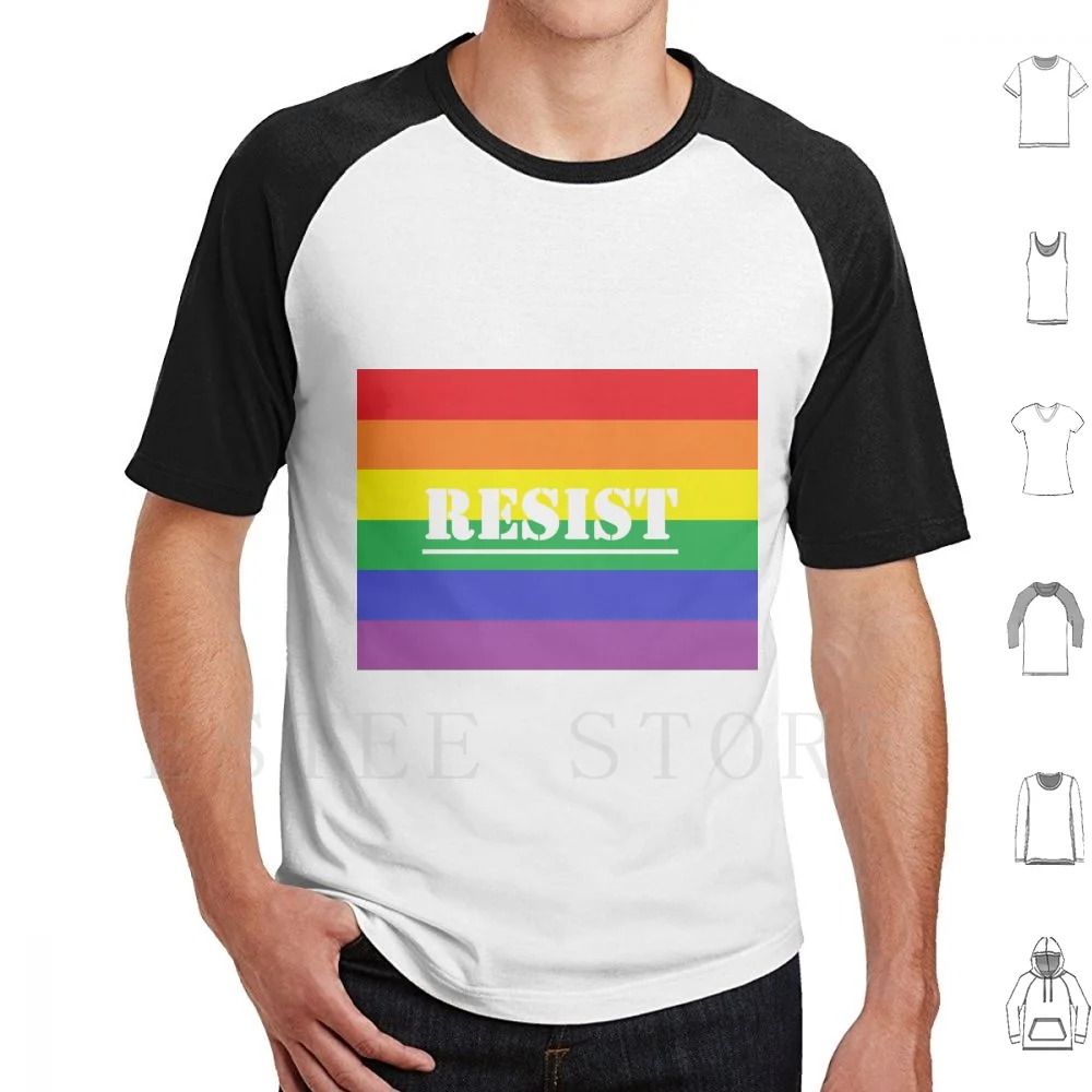 Stand Up And Pride On! T Shirt Cotton Men DIY Print Pride June Pride Day Happy Queer Together Power Resist Colors Colorful Out