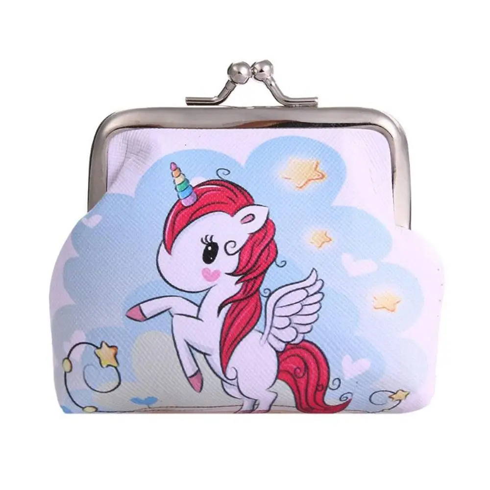 Vrouwen Portemonnee Mini Unicorn Portemonnee Kaarthouder Tas Portemonnee Clutch Wisseltas Kinderen Portemonnees Wisselgeld Houder Tassen Voor Meisjes