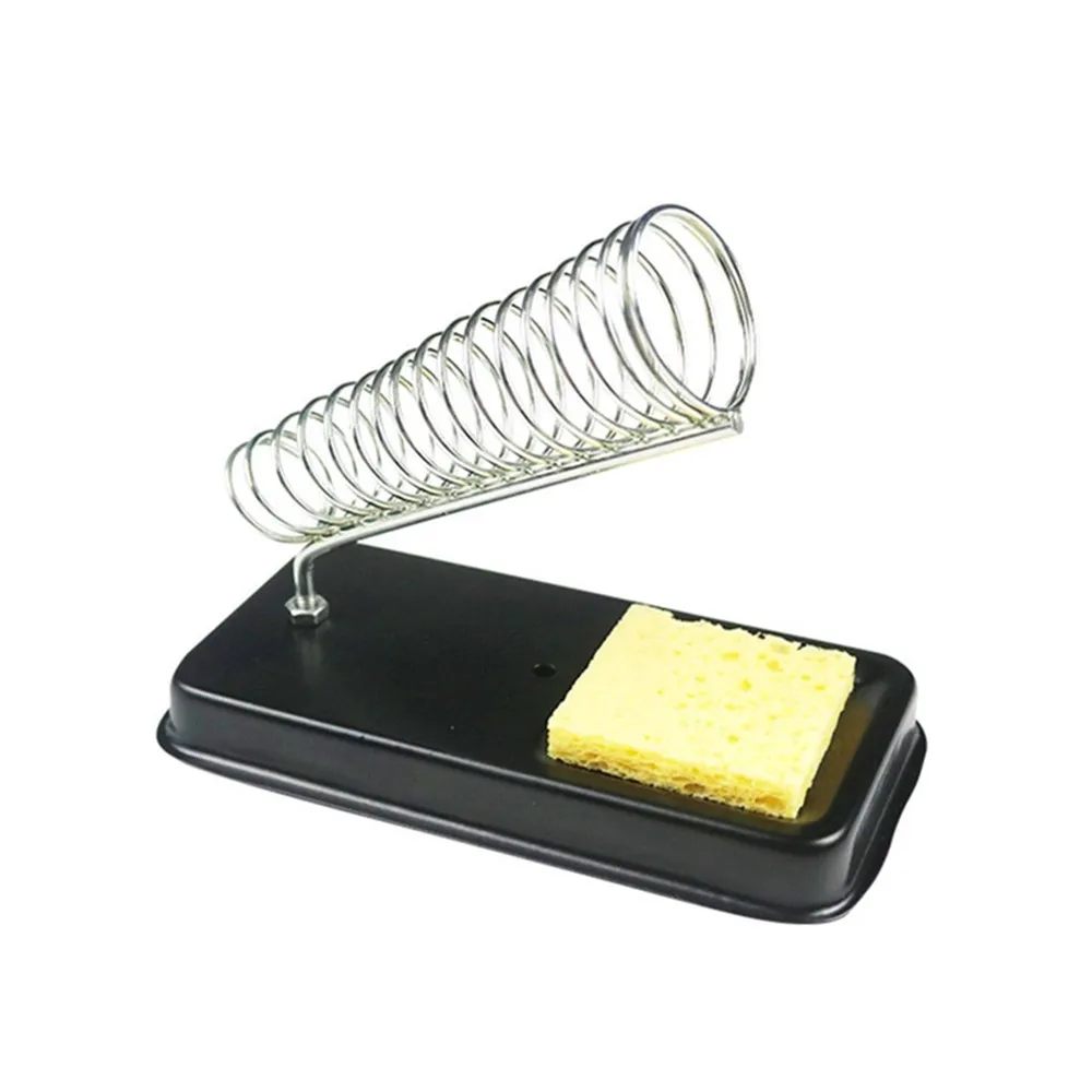 

Electric Soldering Iron Stand Holder with Welding Cleaning Sponge Pads Generic High Temperature Resistance