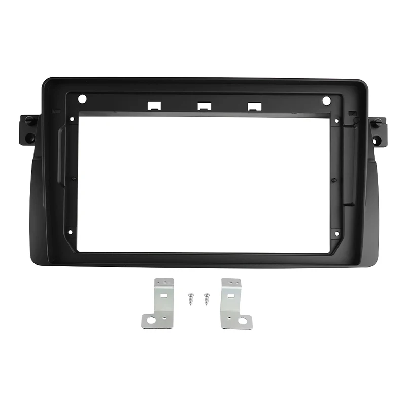 Kit telaio autoradio da 9 pollici per BMW 3-Serie(E46) 1998-2005 lettore Android coperchio adattatore Fascia pannello Stereo Dash Mount Trim kit