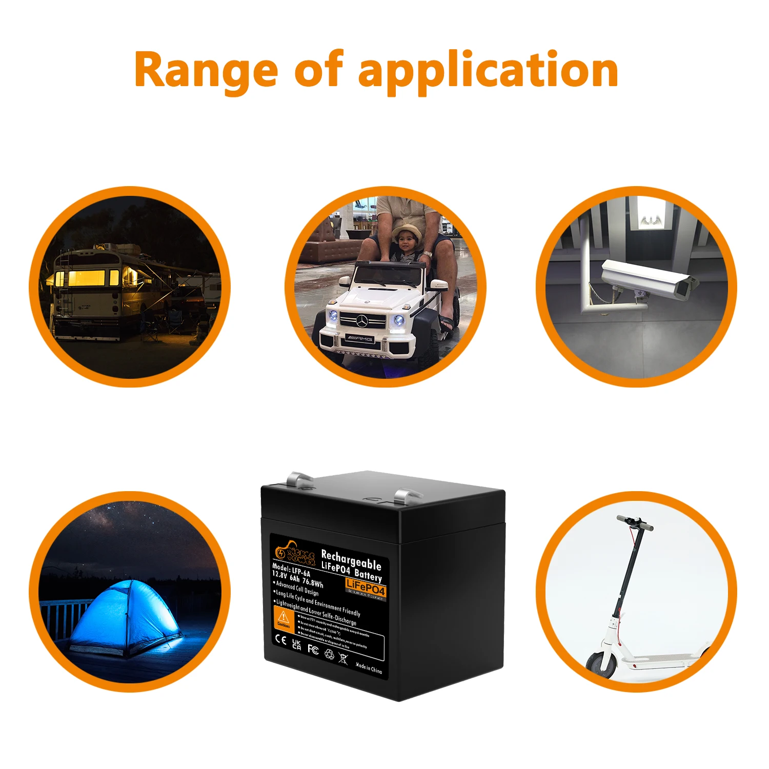 Pickle Power 12V Lithium Battery,LiFePo4 Deep Cycle Battery for Bike Scooters,Fios, Fish Finder, Kid Scooters, Toys