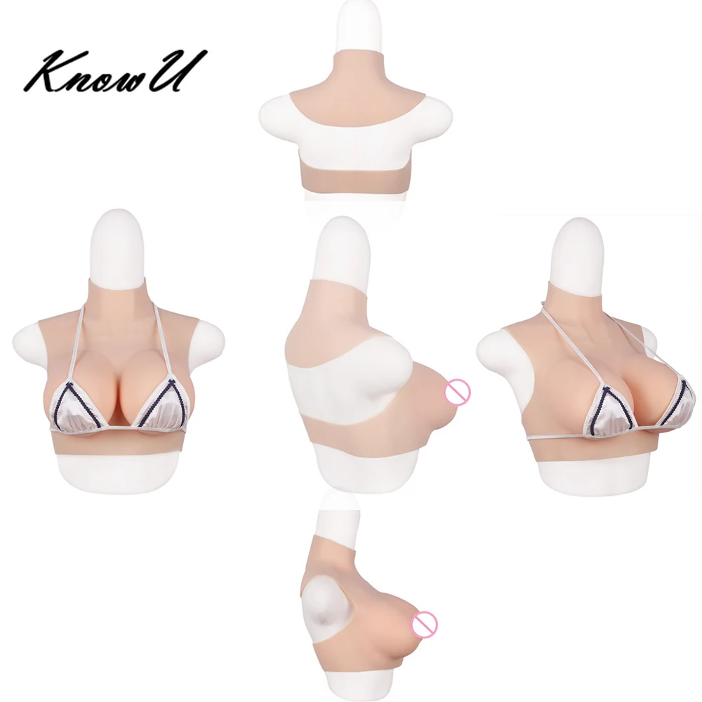 

KnowU C/D/E Cup silicone breast forms Elastic cotton filled soft tights light version crossdresser drag queen transvestite