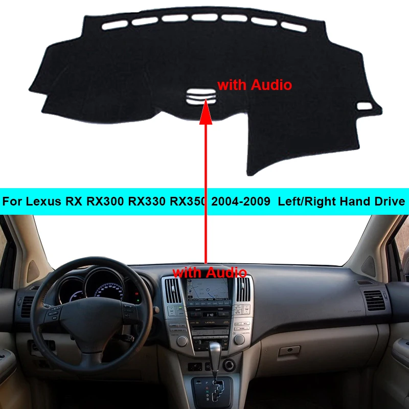 Car Inner Dashboard Cover Dash Mat For Lexus RX RX300 RX330 RX350 2004 - 2009 LHD RHD Car Styling Rug Carpet Cape Cushion 2008