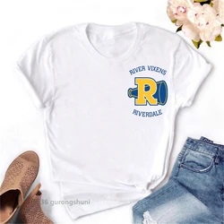 Women graphic t-shirt  Riverdale Southside Serpent and friends print Female  t shirt tops summer Korean style Female streetwear