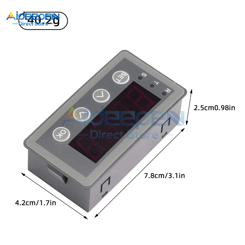 LED Digital Display Meter 0-10V 0-20mA 2-10V 4-20mA Analog Input Display Table Digital Display Head Relay Output/RS485 Output