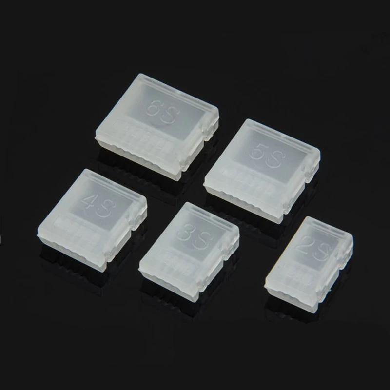 10pcs AB Buckle Clip 2s 3s 4s 5s 6s JST-XH Model Head Protection / Lithium Lipo Battery Balance Connector Plug Wire Set