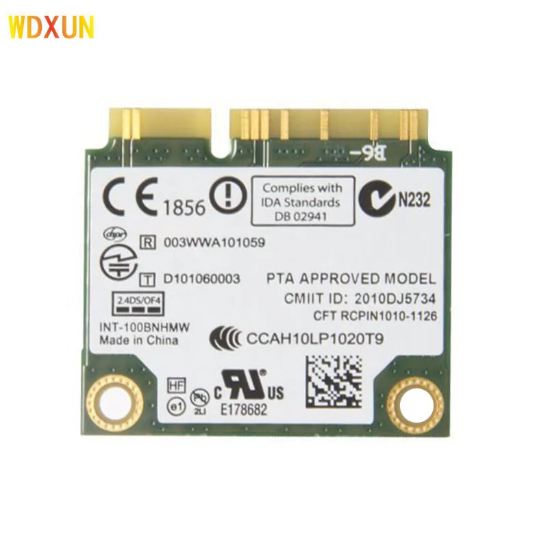 Wifi card for intel centrino Wireless-N100 100bnhmw 150mbps 802.11b / g / n medium mini wireless card pci-e wlan