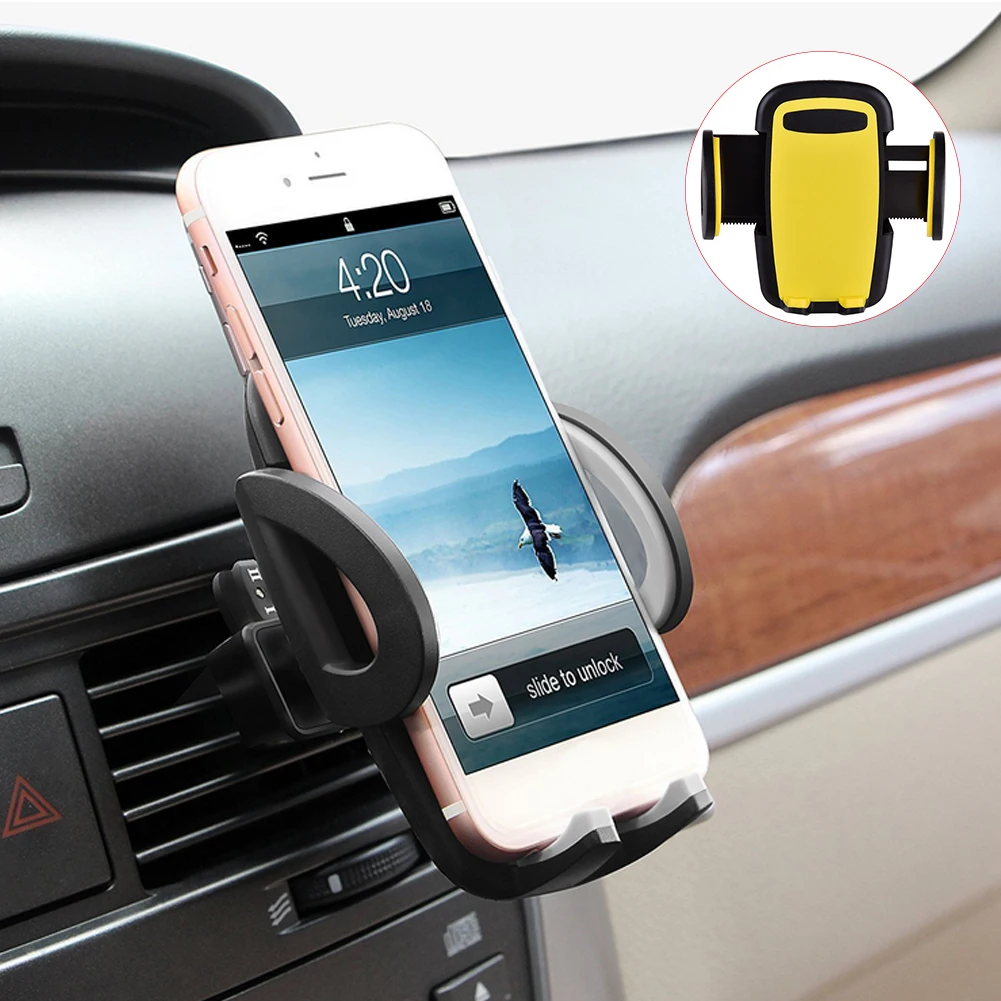 Ventilated Outlet Car-mounted Phone Stand Universal Support Telephone Voiture Smartphones Car Phone Holder For