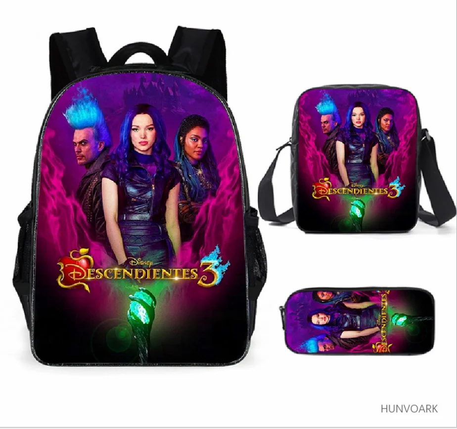 Disney Descendants 3 Kids Backpack for Boys Girls Student School Bag Custom Schoolbags for Children Students Bookbag