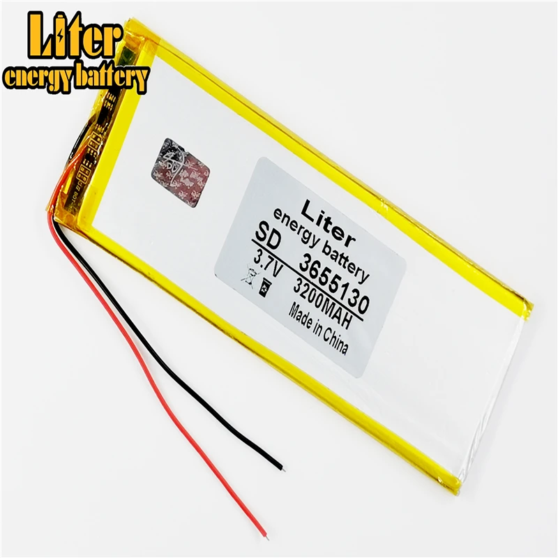 

3655130 3,7 V 3200mah литий-полимерный аккумулятор с доской для PDA планшетных ПК Diital продуктов