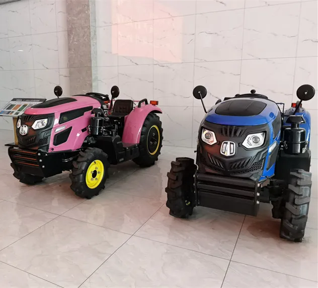 SYNBON Garden Four Wheels Tractors Hydraulic Micro Compact Orchard Greenhouse 4Wd Tractors