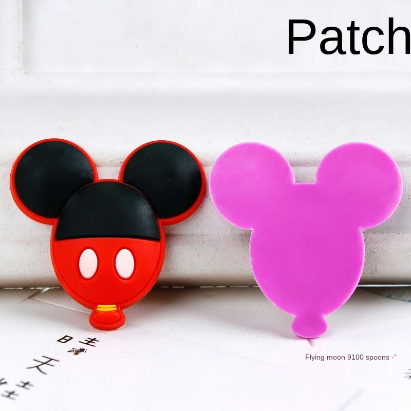 100 pz Disney fai da te Semi-produce bigiotteria in Silicone Patch PVC Paster adesivi per la copertura della cassa del telefono cellulare auricolare custodia scarpe
