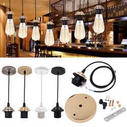 E27 AC85V-240V lampada Edison LED portalampada portalampada cavo Retro lampadina a incandescenza a incandescenza senza lampadina