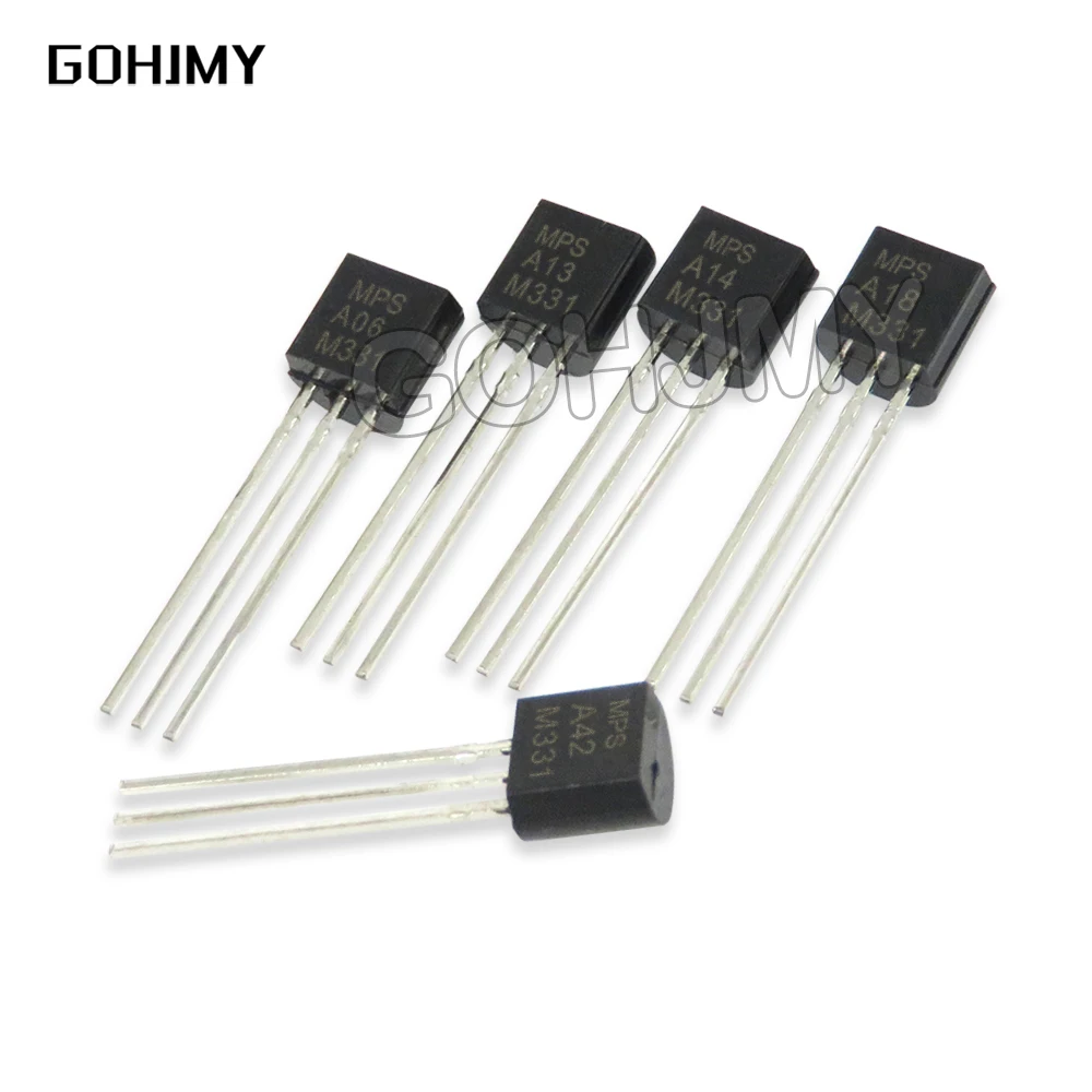 100pcs MPSA56 TO92 A56 TO-92 Transistor A06 A13 A14 A18 A44 A42 A92 MPSA06 MPSA13 MPSA14 MPSA18 MPSA44 MPSA42 MPSA92