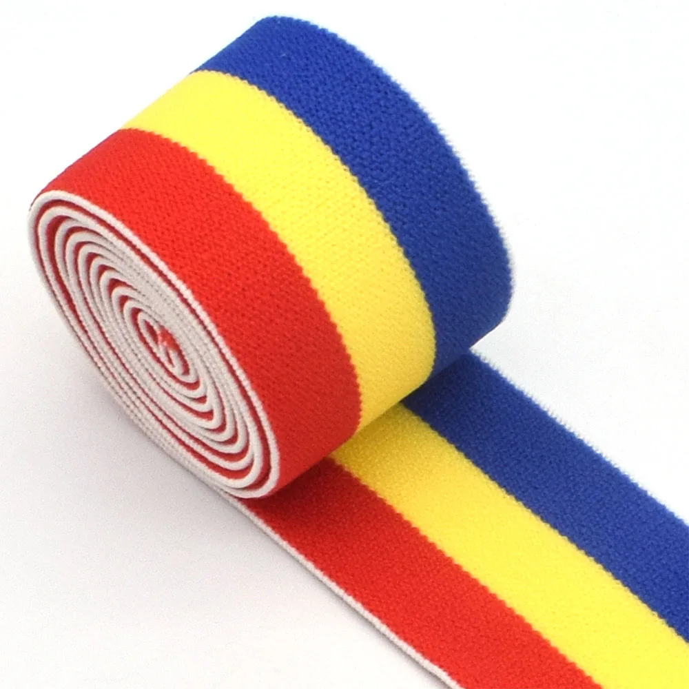 38mm Blue Yellow Red Webbing Cotton Belt Bag Handbag Strap Purse Lanyard Webbing Camera Strap Woven Belt Key Fob Hardware