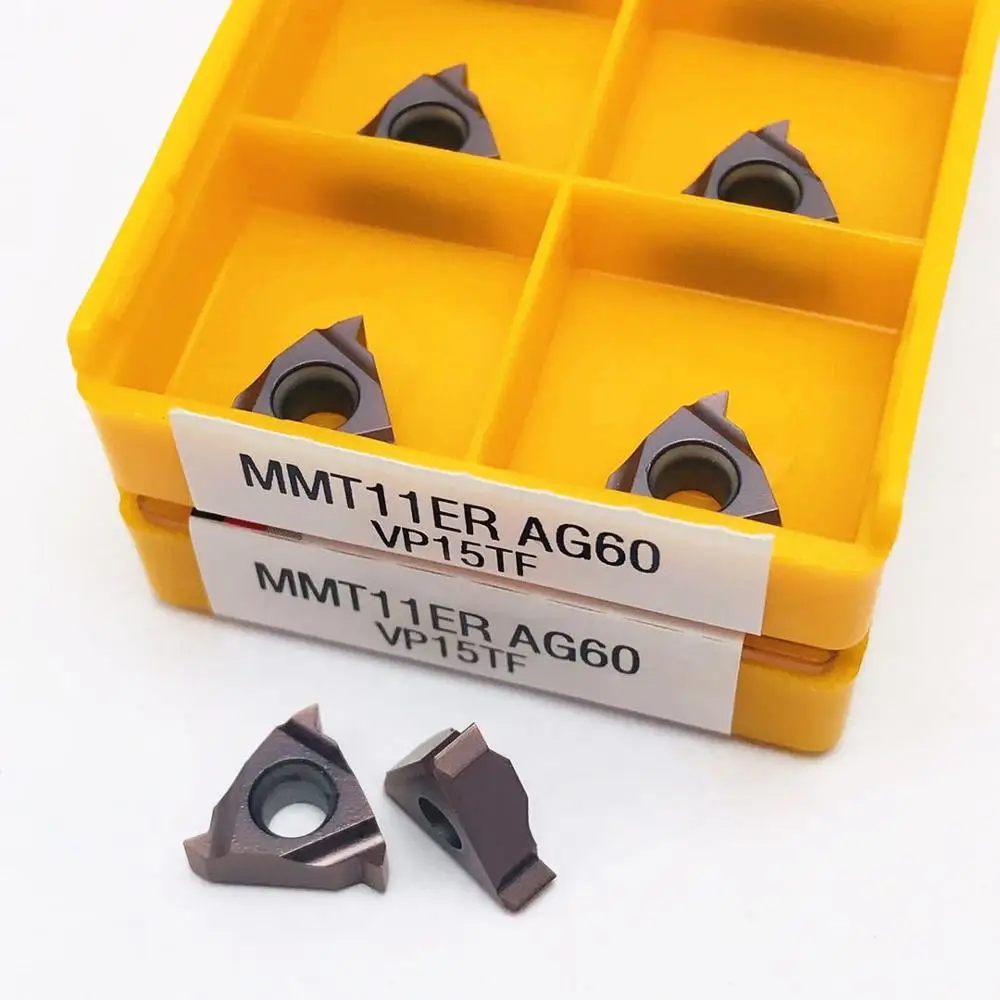 MMT 11ER AG60 VP15TF utensile per tornitura filettatura utensile da taglio filettatura esterna inserto filettato in metallo duro tornio parti strumento MMT inserto per tornitura