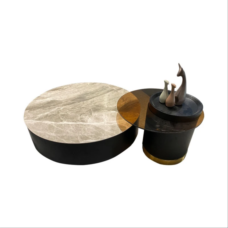 

Round modern minimalist luxury Nordic creative tempered home living room side several combinations