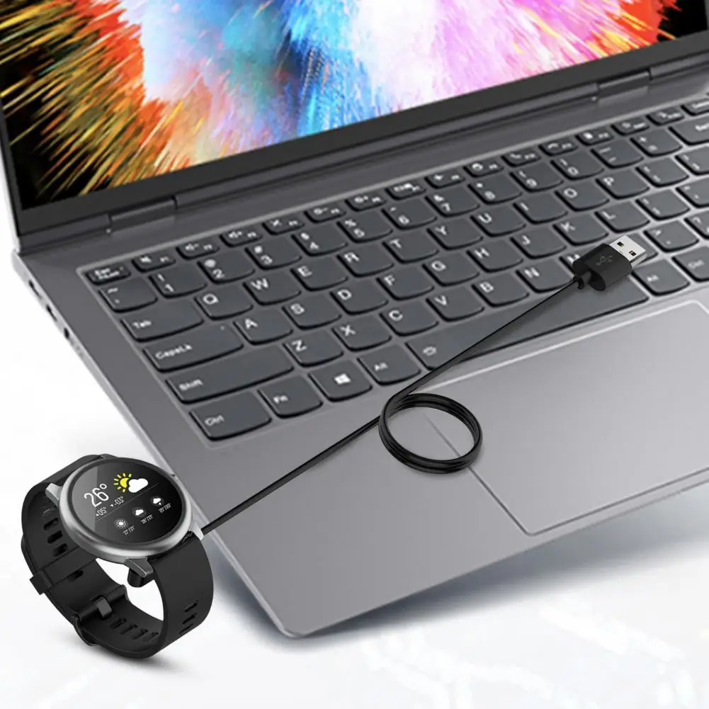 Charger Base Fast Charging Smart Watch Power Adapter Charger Cable for YAMAY SW022/Haylou RT LS05S/RT2 LS10/Solar LS05