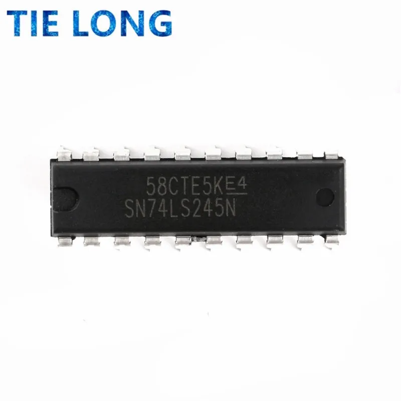 10pcs/Lot SN74LS245N DIP20 SN74LS245 DIP 74LS245N DIP-20 74LS245 HD74LS245P OCTAL BUS TRANSCEIVERS WITH 3-STATE OUTPUTS IC