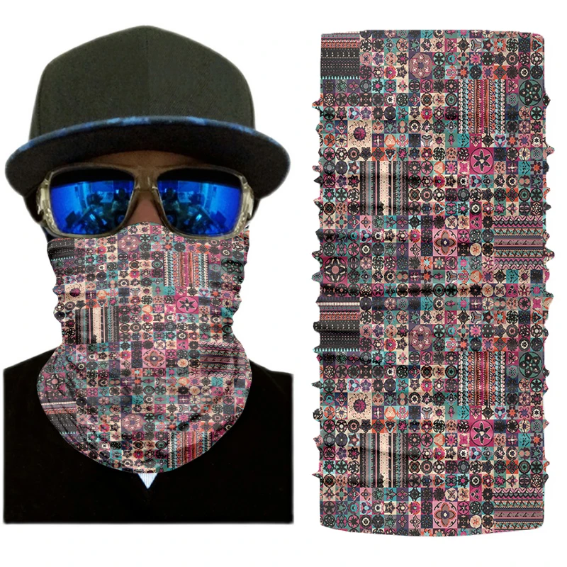 Nieuwe Bohemian Stijl Bandana Vrouwelijke Retro Outdoor Fietsen Wandelen Hoofddoek Gezicht Halsbeenkap Sjaal Stofdicht Multifunctionele Buffe