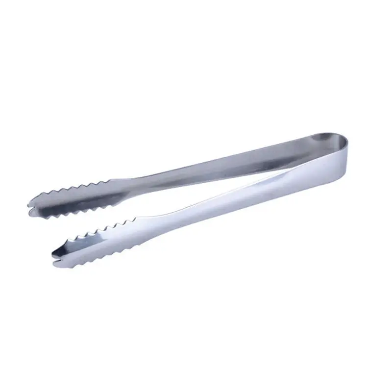 1pcs Good Quality Ice Tongs Tool Stainless Steel Barbecue BBQ Clip Bread Food Ice Clamp Bar Kitchen Accessories