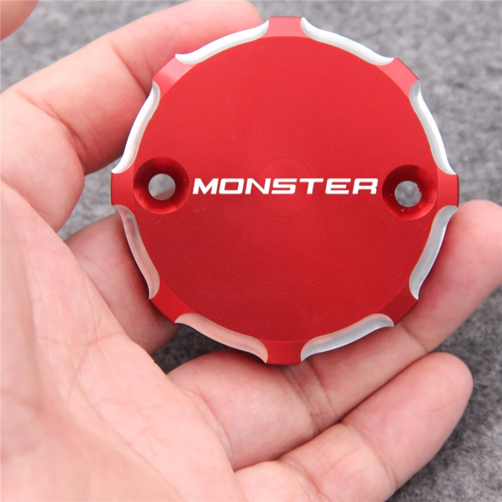 Motorcycle Front Brake Master Cylinder Fluid Reservoir Cap Cover For Ducati Monster 1200S 2015-2019