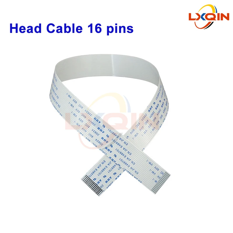 

LXQIN 10pcs 16 pins head cable for Epson 5113/4720 printhead headboard for Solvent flatbed printer DTF 16p FFC flat data cable