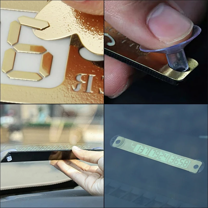 سيارة التصميم رقم الهاتف بطاقة ملصق ليلة مضيئة بطاقة مواقف السيارات المؤقتة لوحة المصاصون رقم الهاتف بطاقة سيارة ملصقا