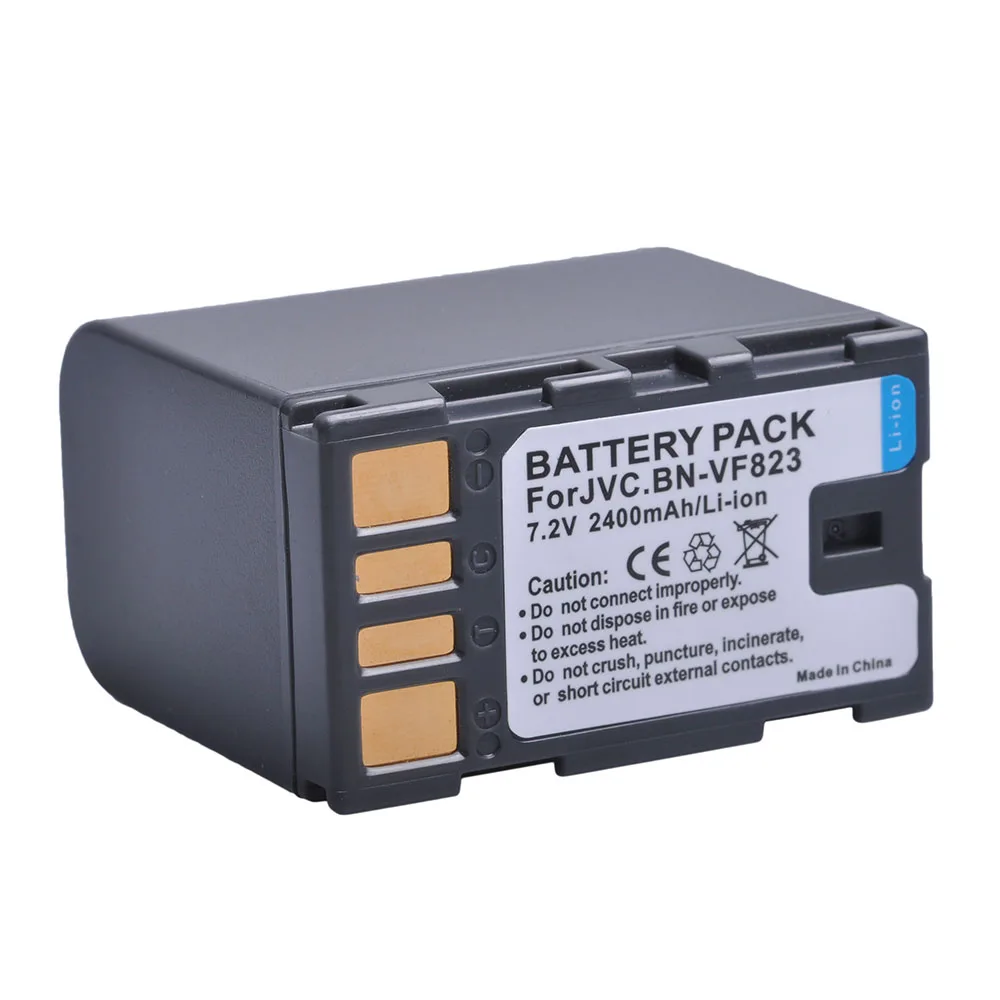 Pcs 2400mAh BN-VF823 1 BN-VF823U BNVF823 Bateria para JVC Everio GS-TD1 GY-HM70U HM100U HM150U HMZ1U MG230 MG360 MG365 MS120 HM200
