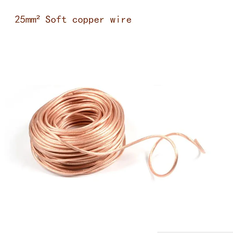Car Power Charging Wire 25 Square 99% Pure Copper Standard For Spot Welding Machine As A Secondary Winding Soft PVC Cable