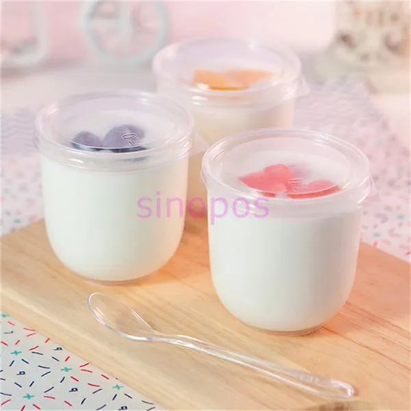 Transparent plastic High temperature resistance pudding cup, clear Cylinder shape cake/mousse cups, ice cream packing box,SP01