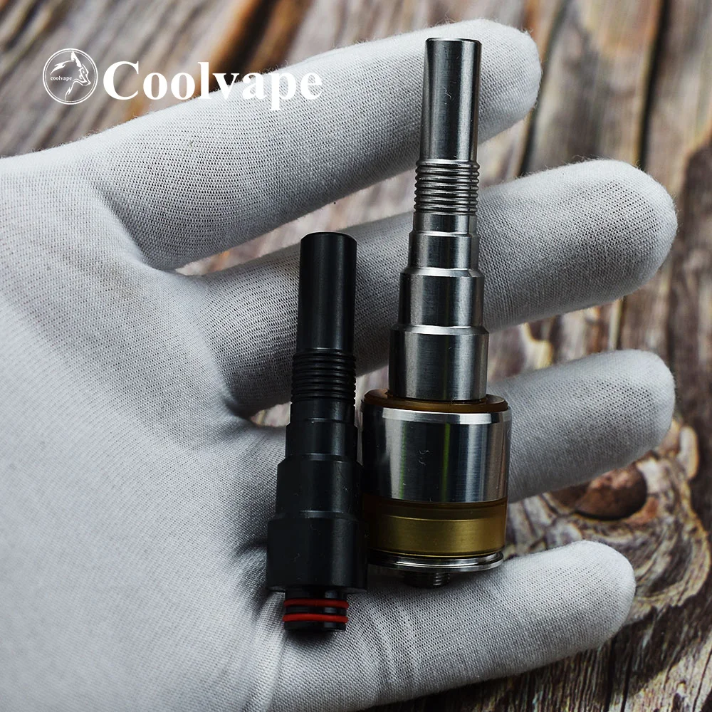 2 sztuk vapor giant drip tip 510 długa końcówka kroplówki pary gigant elektroniczny papieros rta akcesoria fit Taifun gtr rta Kayfun RDA RBA